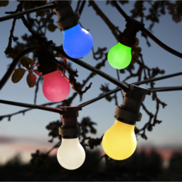 Lichterkette mehrfarbig 5 Meter mit 10 Lampen