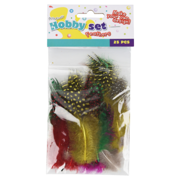 Pyntefjer 25 stk, 10 cm