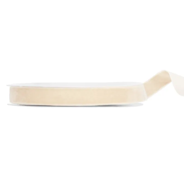 Beiges Veloursband 15 mm / 10 m