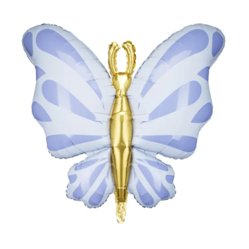 Schmetterling Folienballon Blau - 69x69 cm