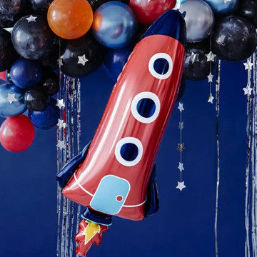 Raketen Folienballon 44x115 cm