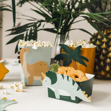 Snack- und Popcornbecher mit Dinosaurier-Motiv 6x