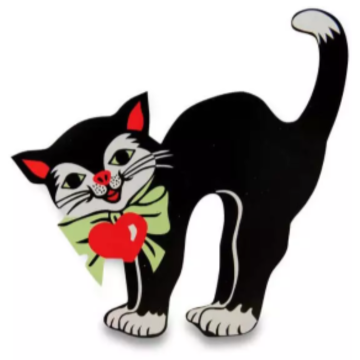 Pappkatzen für Fastnacht 5x - 15 cm