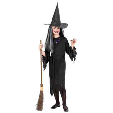 Hexenkostüm für Kinder - 3 Teile
