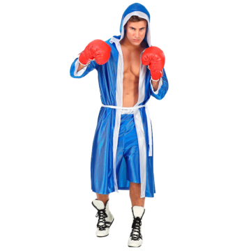 Blaues Boxerkostüm