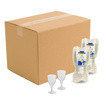 Plastik Weingläser 96x - 170 ml