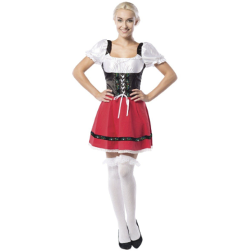 Oktoberfest Kleid Rot Dirndl Martina