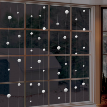 Schneeball-Dekoration - 12,8 Meter