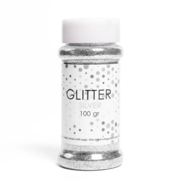 Silber Glitzer - 100 Gramm