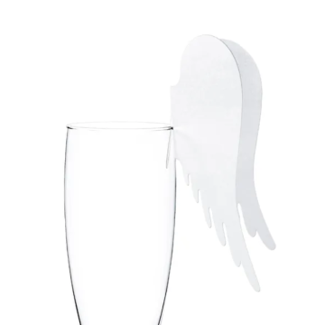 Engelsflügel Glasdeko 10x