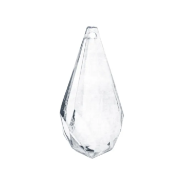 Tropfenförmige klare Kristalle 5x - 5 cm