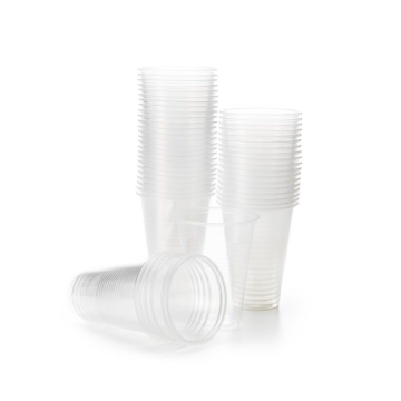  0,5 Liter Plastikbecher Bierkrug Transparent 50x