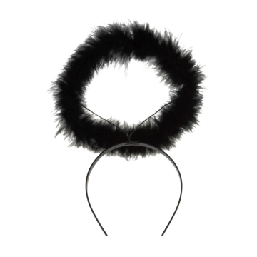 Schwarzes Heiligenschein-Haarband