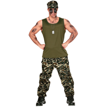 Militær kostume - 3 dele