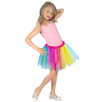 Mehrfarbiger Tutu-Tüllrock für Kinder
