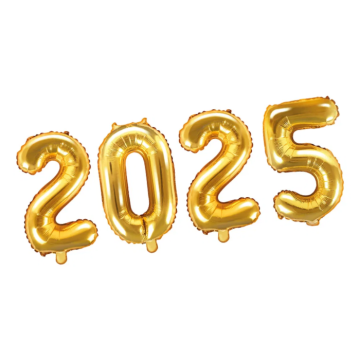 2025 Folienballon Gold - 86 cm