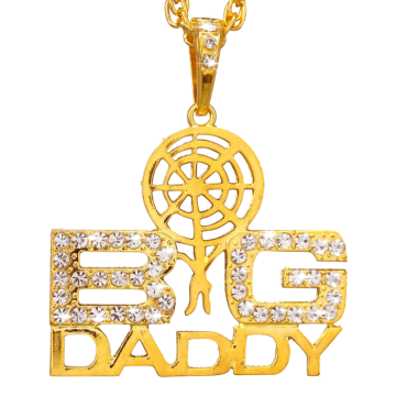 Big Daddy guld halskæde - 65 cm