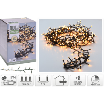 LED-Lichterkette 1000 warmweiß - 20 Meter