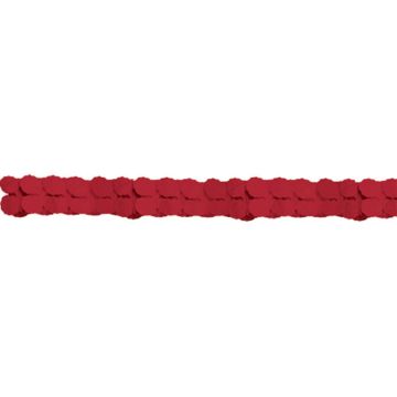 Rote Papier Girlande - 3,65 Meter