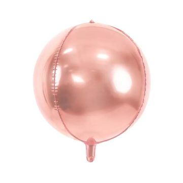 Metallic Roségold Folienballon - 40 cm