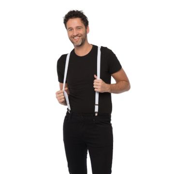 Hosenträger weiß one-size unisex