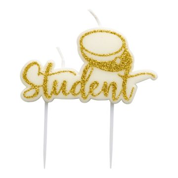 Studenten-Kerzen in Gold 6x