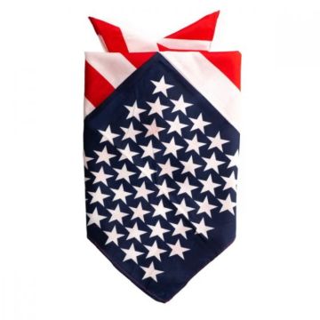 Bandana mit USA-Motiv 52x55 cm