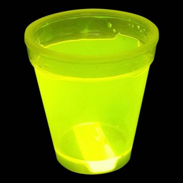 Selbstleuchtender Becher Gelb - 350 ml