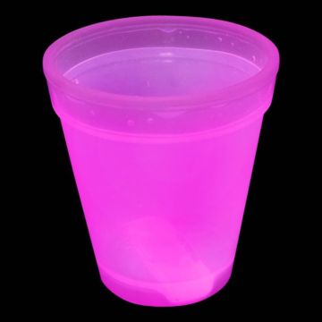 Selbstleuchtender Becher Pink - 350 ml