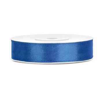 Blaues Satinband - 12 mm x 25 m