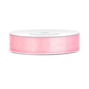 Rosa Satinband - 12 mm x 25 m