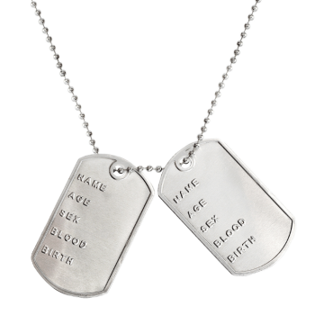 Dogtag militær halskæde