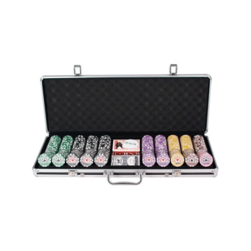 Pokerset Deluxe, 500 Chips Ton-Komposit, 11,5 g Aluminium Koffer