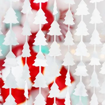 Silbernes Weihnachtsbaum-Backdrop 100x245 cm