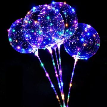 LED Ballon mehrfarbig 50 cm 5 Meter