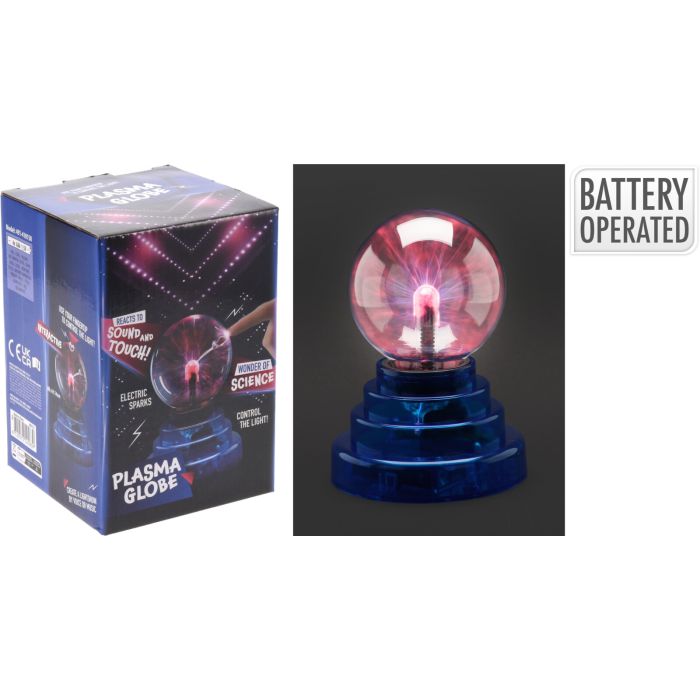 Batteriebetriebene Plasmakugel-Lampe H 14 cm
