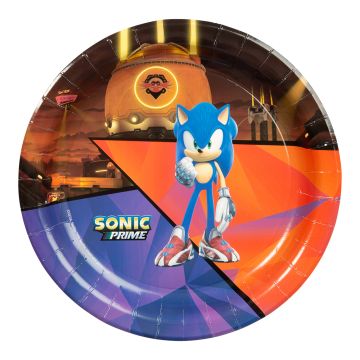 Sonic Pappteller 8x - 23 cm