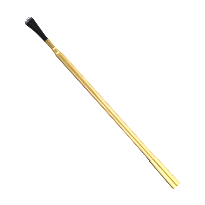 Goldener Zigarettenhalter und Zigarettenrohr - 45 cm