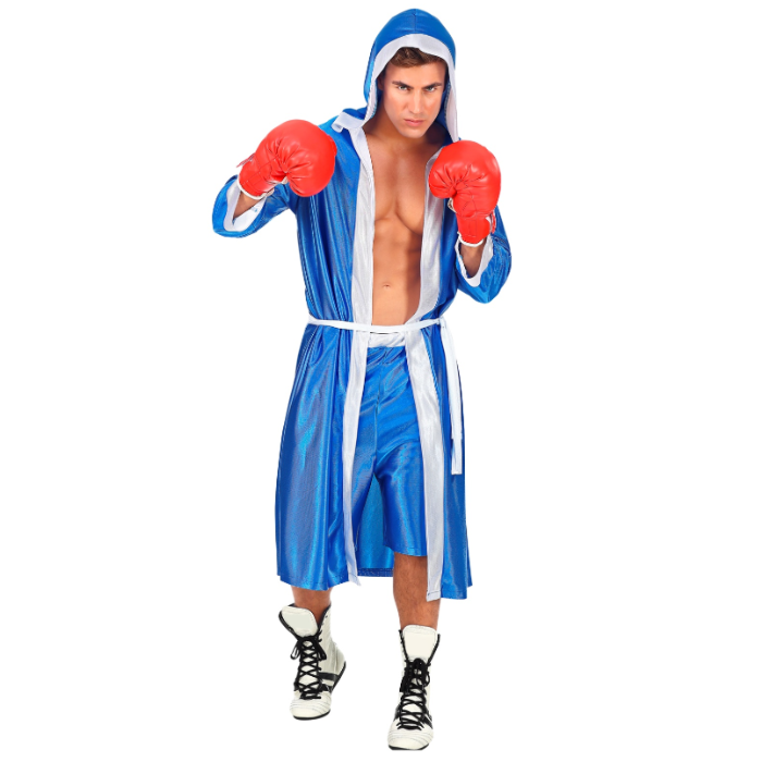 Blaues Boxerkostüm