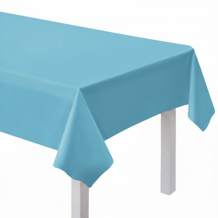 Hellblaue Papiertischdecke - 120x180 cm