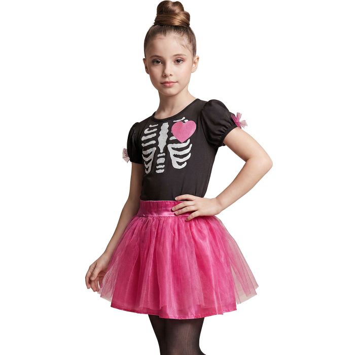 Ballerina-Skelettkostüm für Mädchen