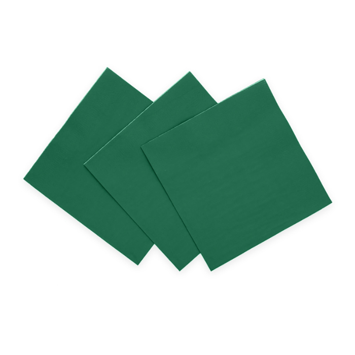 Dunkelgrüne Servietten 20x - 33x33cm