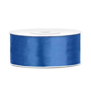 Blaues Satinband - 25 mm x 25 m