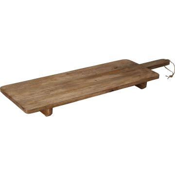 Servierbrett aus Mangoholz auf 2 Füßen ca. 100 cm
