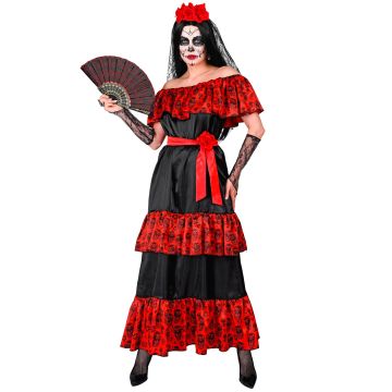 Dia de los Muertos Kostüm für Damen - 4 Teile
