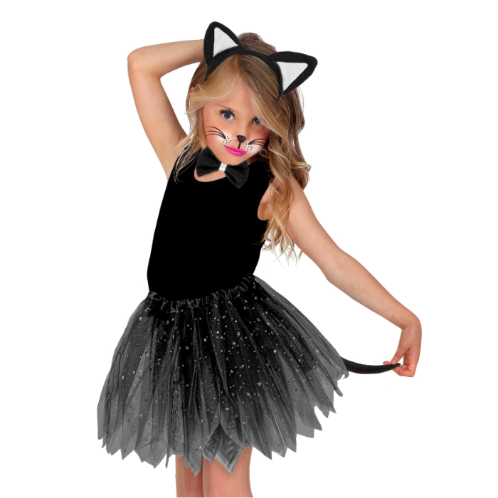 Katzenkostüm für Kinder - 3 Teile