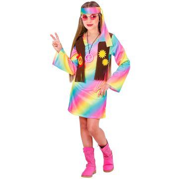 Hippiekleid mit Weste und Haarband für Mädchen