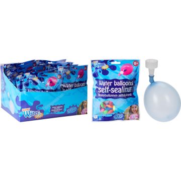 Selbstschließende Wasserballons, 100 Stk. mit Fülldüse