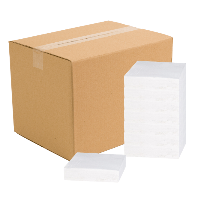 33x33 cm Servietten 1000x weiß 2-lagig