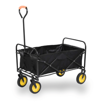 Faltbarer Bollerwagen Schwarz 80 kg - 78x54x19 cm